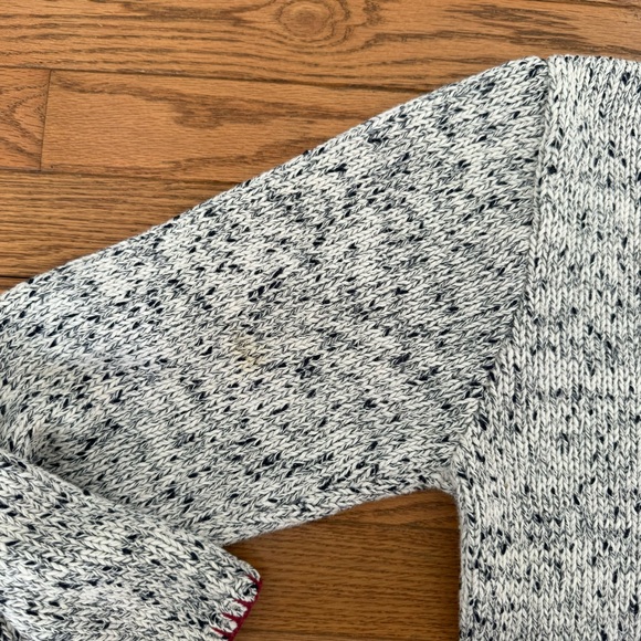 Christopher & Banks Navy and White Crewneck Sweater with American Flags - Picture 5 of 5